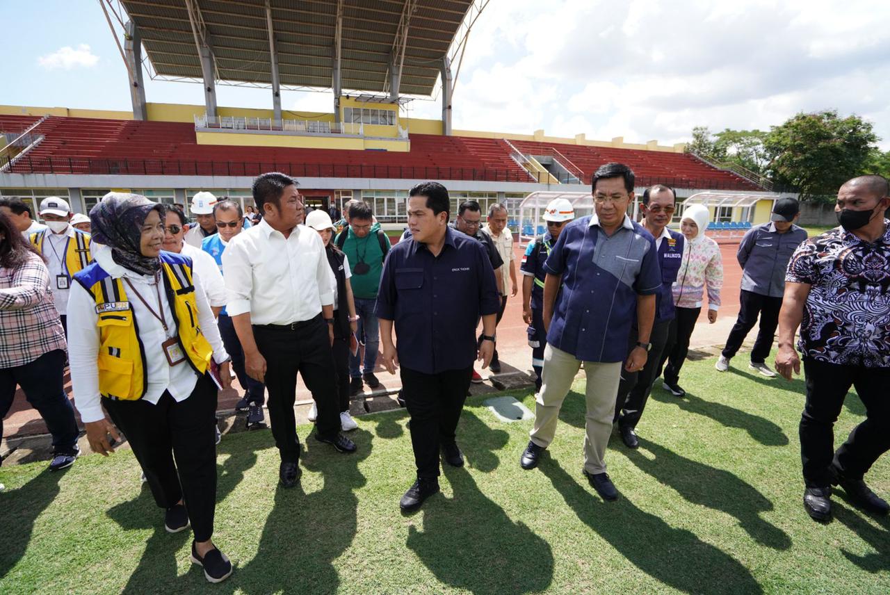 Piala Dunia U-20: Erick Thohir Sebut Stadion Sriwijaya Jakabaring Kondisinya Baik dengan Sedikit Catatan
