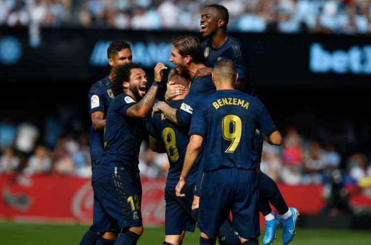 Celta Vigo 1-3 Real Madrid: El Real Menang Telak dengan 10 Pemain