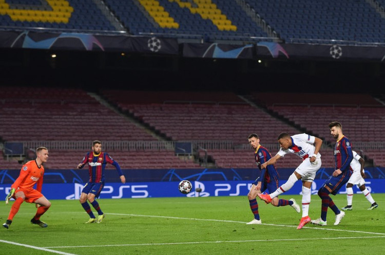Barcelona 1-4 PSG: Mbappe Jadi Inspirasi Kemenangan di Camp Nou