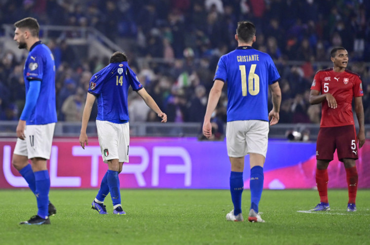 Diimbangi Swiss, Peluang Italia Lolos ke Piala Dunia 2022 Terancam