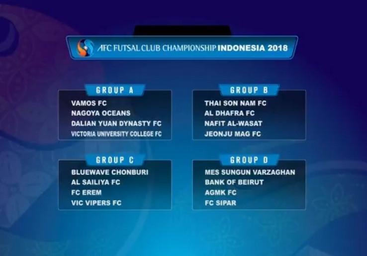 Wakil Indonesia Vamos FC Segrup Klub Jepang, China, dan Myanmar, Juara Bertahan di Grup C