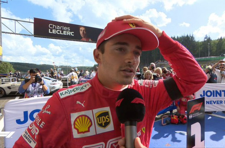 Lomba F1 GP Belgia: Charlec Leclerc dan Ferrari Raih Kemenangan Perdana 