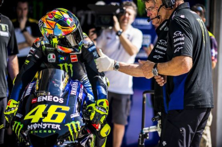 Valentino Rossi Ternyata Bimbang Pilih Ban di Lomba MotoGP Spanyol