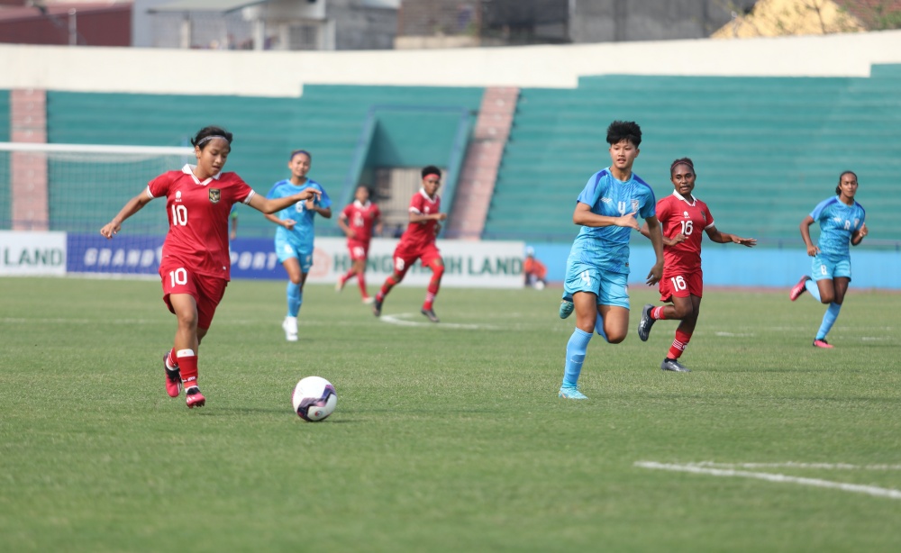 Timnas Putri Indonesia U-20 Disikat India 0-6