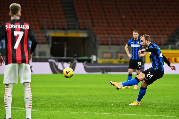 Tendangan Bebas yang Selamatkan Karier Christian Eriksen di Inter