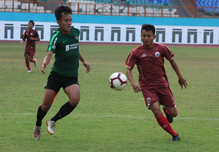 Timnas Indonesia U-18 Berhasil Kalahkan Persija Jakarta U-20