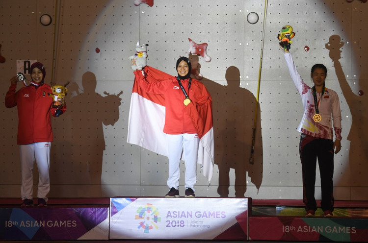 Rebut Medali Emas Asian Games 2018, Panjat Tebing Tatap Olimpiade 2020