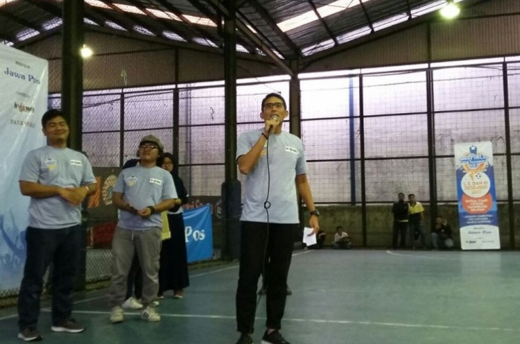 Wagub DKI Jakarta Sandiaga Uno Pastikan Stadion Persija Dibangun Oktober Tahun Ini