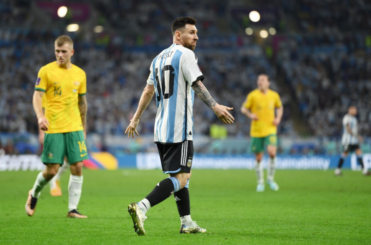 Keren, Lionel Messi Berikan Jerseynya ke Pemain Cadangan Australia
