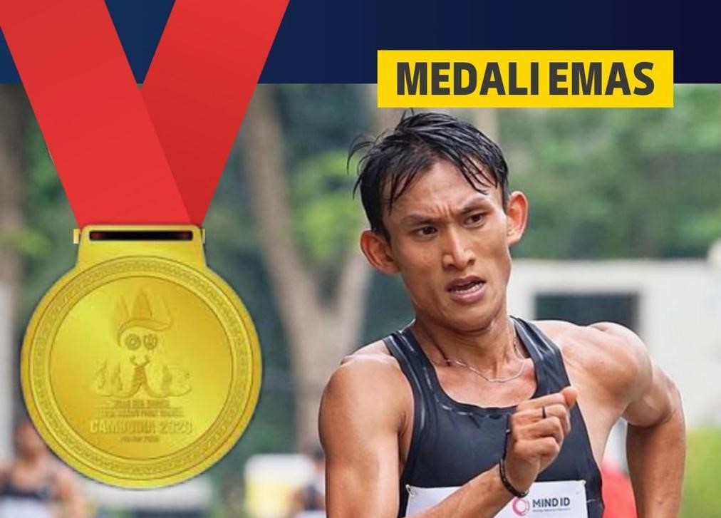 Hendro Juara Jalan Cepat 20 Km Putra, Indonesia Raih Emas Kedelapan