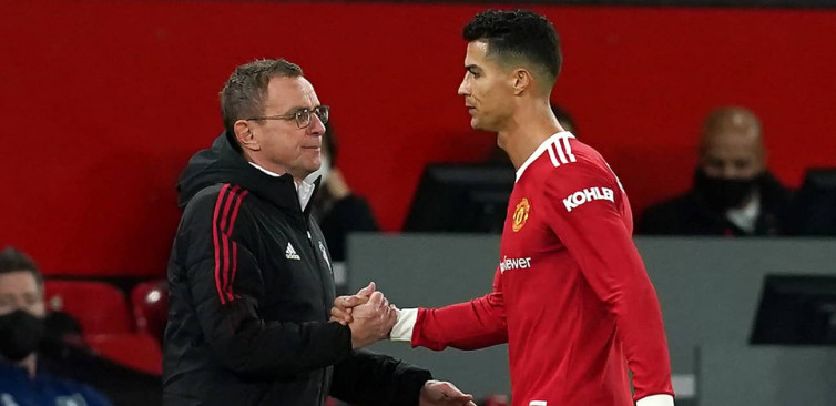 Tanda Tanya Hubungan Ronaldo dan Rangnick Pasca Derby Manchester