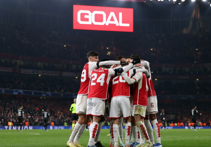 Liga Champions: Arsenal, Satu-satunya Tim Inggris yang Mencetak Lima Gol di Paruh Pertama