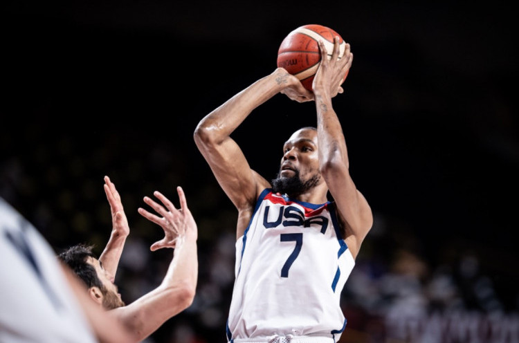 Lewati Para Legenda, Kevin Durant Jadi Pebasket AS Paling Subur di Olimpiade