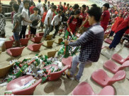Terinspirasi Jepang, Myanmar Bersih-bersih Stadion dan Jalanan Pasca Laga Piala AFF 2018