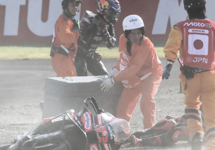 Terlibat Kecelakaan, Jorge Martin Absen dari Balapan Utama MotoGP Jepang 2025