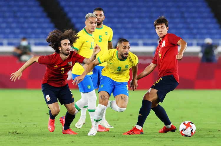 Olimpiade Tokyo 2020: Brasil 2-1 Spanyol, Tim Samba Bawa Pulang Medali Emas