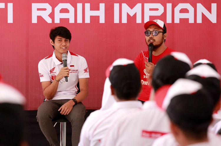 Ketika Pembalap Berpestasi di Asia Berbagi Pengalaman kepada Pelajar SMK 