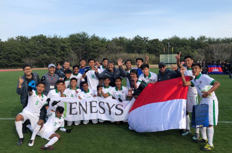 Kata Fakhri Husaini Usai Timnas Indonesia U-16 Juara Turnamen Jenesys di Jepang