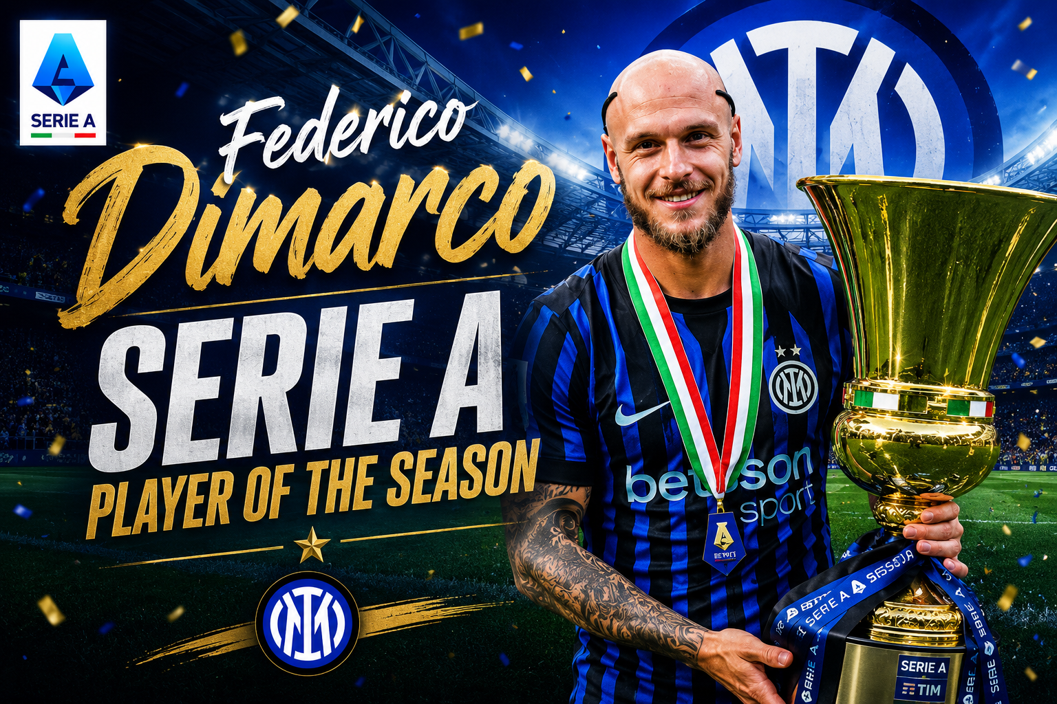 Daftar Pemenang Penghargaan Serie A 2025/2026: Federico Dimarco Jadi Pemain Terbaik