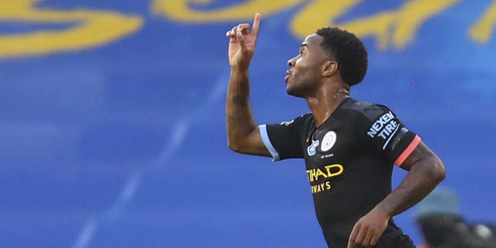 Tak Ada Sergio Aguero, Raheem Sterling pun Jadi