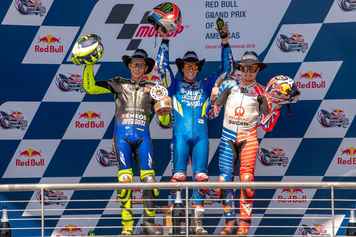 Lomba MotoGP Amerika: Kecelakaan, Rekor Marquez Putus, Rins Cetak Kemenangan Perdana