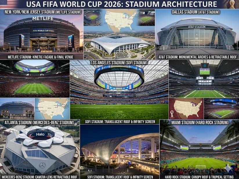 Profil 11 Stadion Piala Dunia 2026 di Amerika Serikat