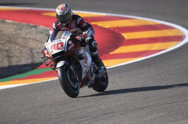 Kualifikasi MotoGP Teruel: Nakagami Pole, Mir Tak Tembus 10 Besar