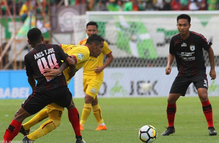 Persipura Jayapura 1-0 Sriwijaya FC, Gol Prisca Womsiwor Menjadi Pembeda