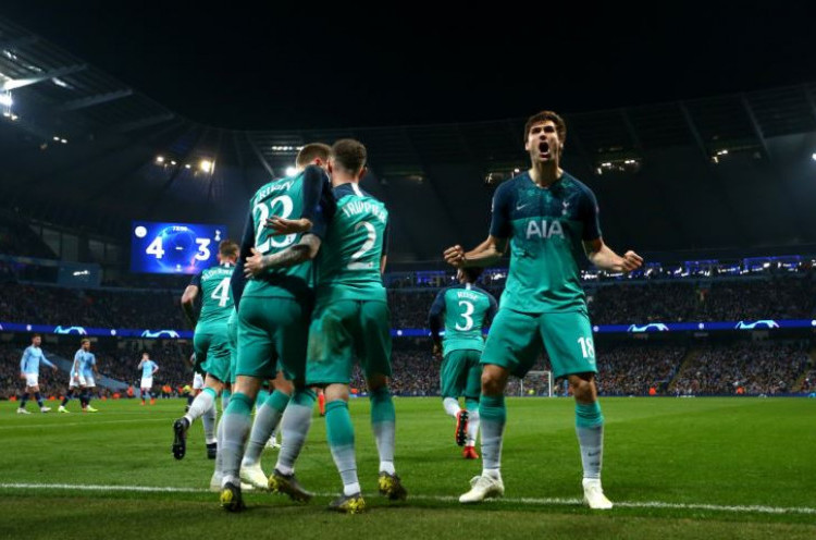 Man City 4-3 Tottenham: Drama Tujuh Gol, Spurs ke Semifinal untuk Kali Pertama Sejak 1962