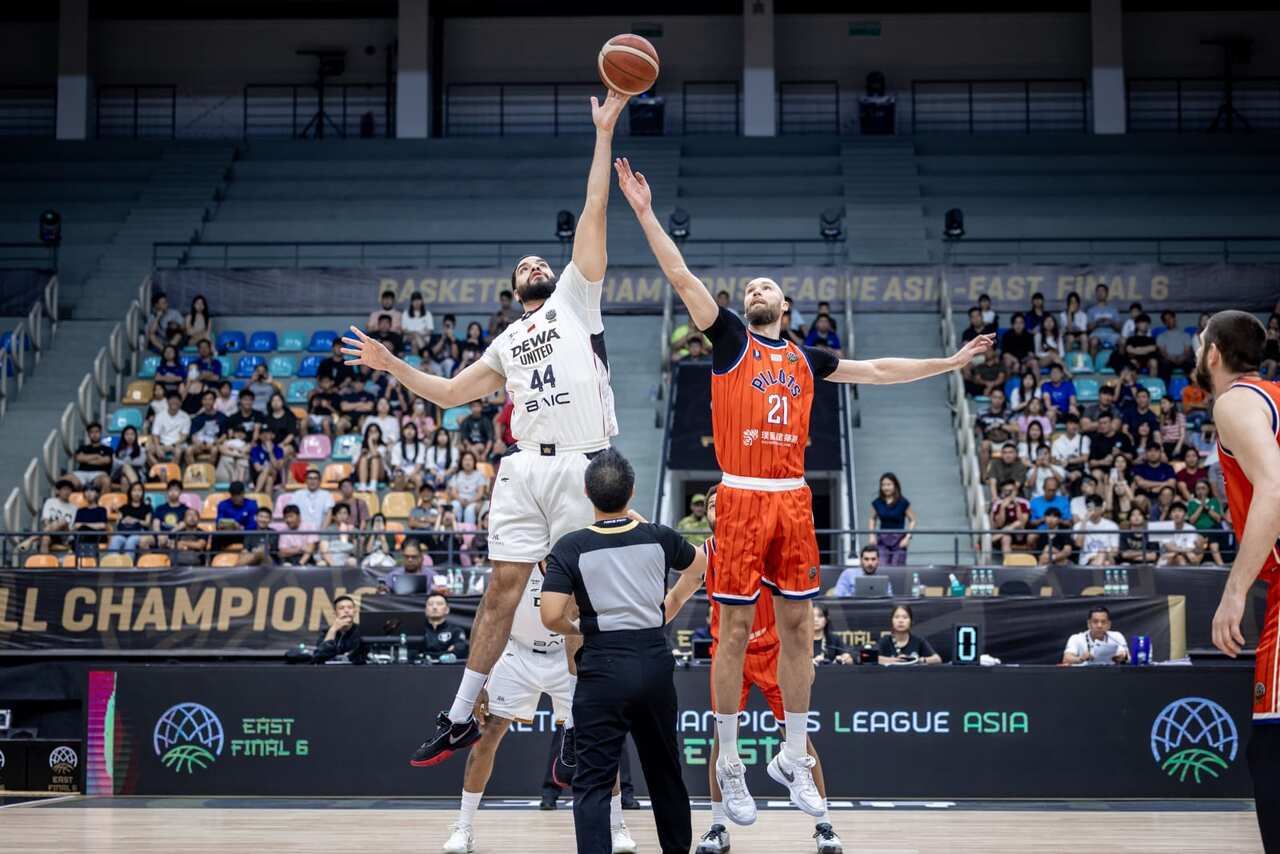 Dewa United Banten vs Taoyuan Pauian Pilots di semifinal BCL Asia-East 2026. (FIBA)