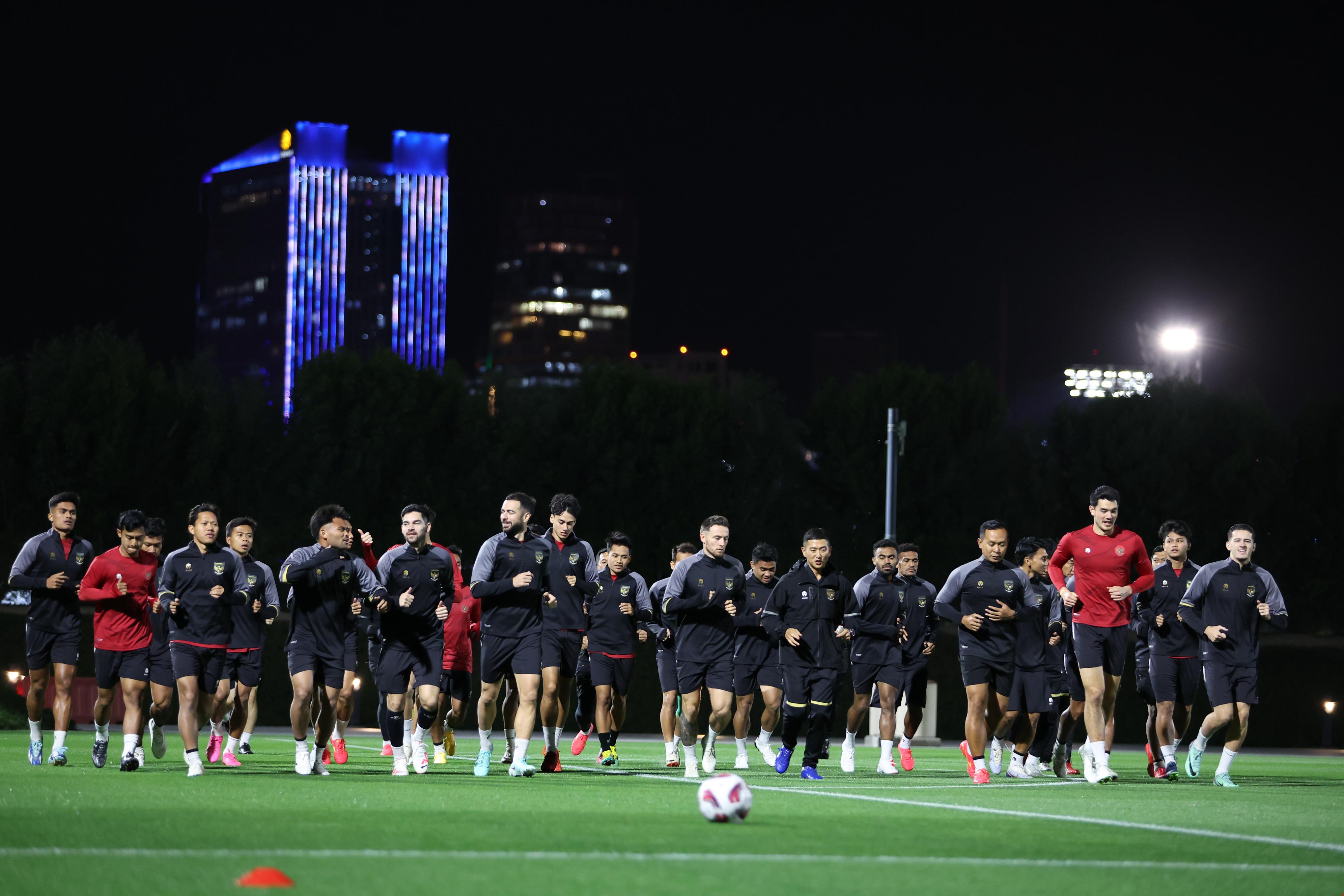Timnas Indonesia Latihan Perdana di Qatar, Shin Tae-yong Tancap Gas Menuju Piala Asia