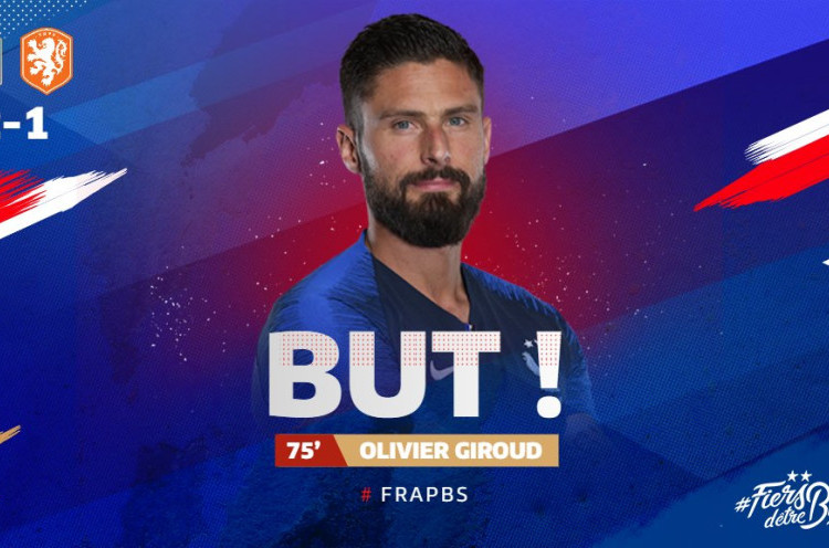 Ungkapan Hati Olivier Giroud Usai Jadi Pahlawan Kemenangan Prancis