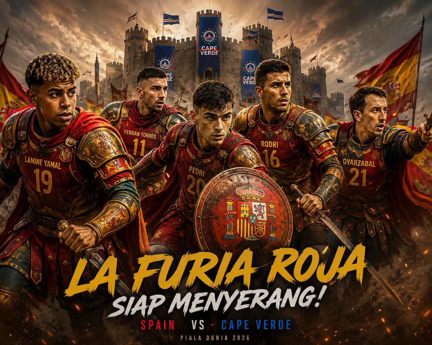 Prediksi dan Statistik Spanyol vs Cape Verde: Potensi Hujan Gol