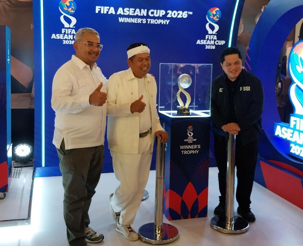 Tinjau Kesiapan FIFA ASEAN Cup 2026 di Bandung, Erick Thohir Didampingi KDM dan Muhammad Farhan