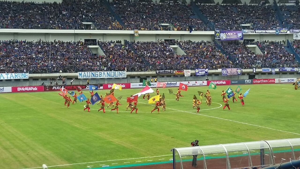  Tak Biasa, Prosesi Pembukaan Piala Presiden 2018 Dilakukan di Jeda Laga