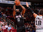 Hasil NBA: Cetak Poin Tertinggi dalam Karier, James Harden Bawa Rockets Kalahkan Spurs 