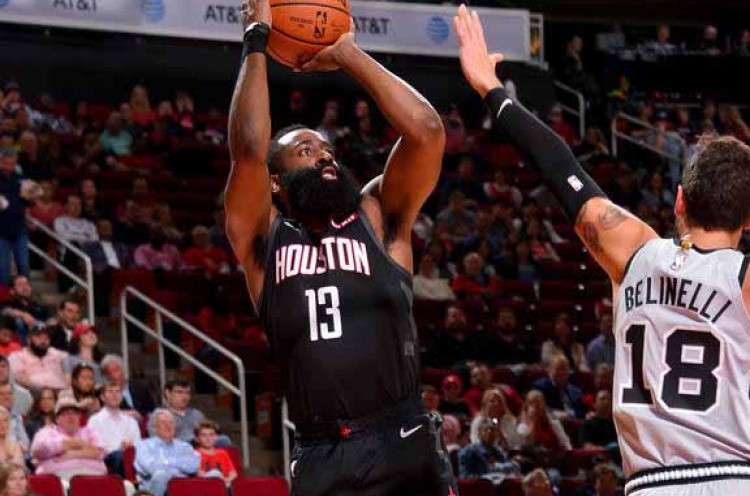 Hasil NBA: Cetak Poin Tertinggi dalam Karier, James Harden Bawa Rockets Kalahkan Spurs 