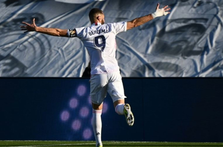 Real Madrid Vs Atalanta, Karim Benzema Mengancam Gawang La Dea