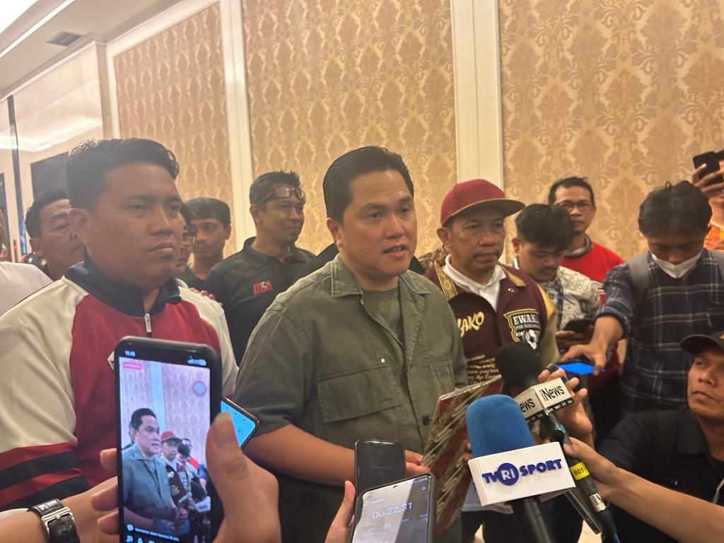 Erick Thohir Buka Peluang Pindahkan Venue Timnas Indonesia Vs Brunei dari Palembang