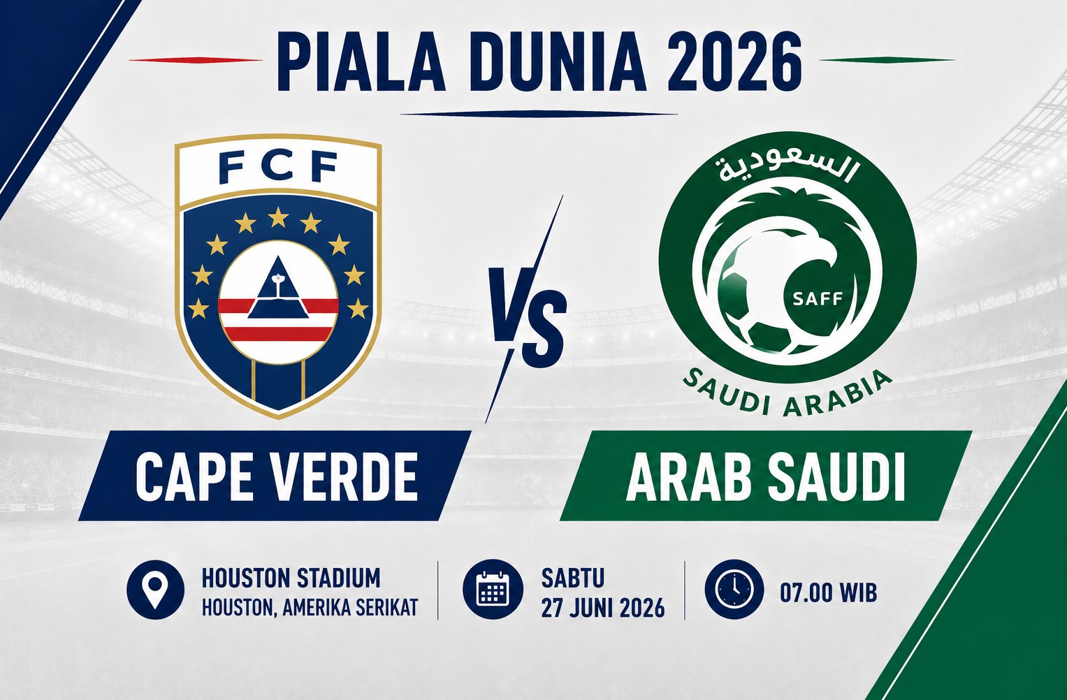 Prediksi dan Statistik Cape Verde vs Arab Saudi: Menang atau Pulang!