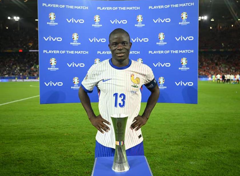 Bintang Laga Prancis Vs Austria: Tak Bermain di Eropa, Kualitas N'Golo Kante Tidak Menurun