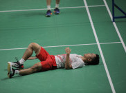 Galeri Foto: Perjuangan Luar Biasa Tim Bulu Tangkis Beregu Putra Indonesia di Final Asian Games 2018