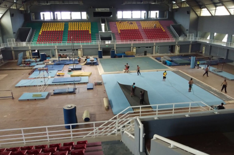 Jelang Asian Games 2018, Peralatan Senam Dipindahkan ke Venue Aquatic
