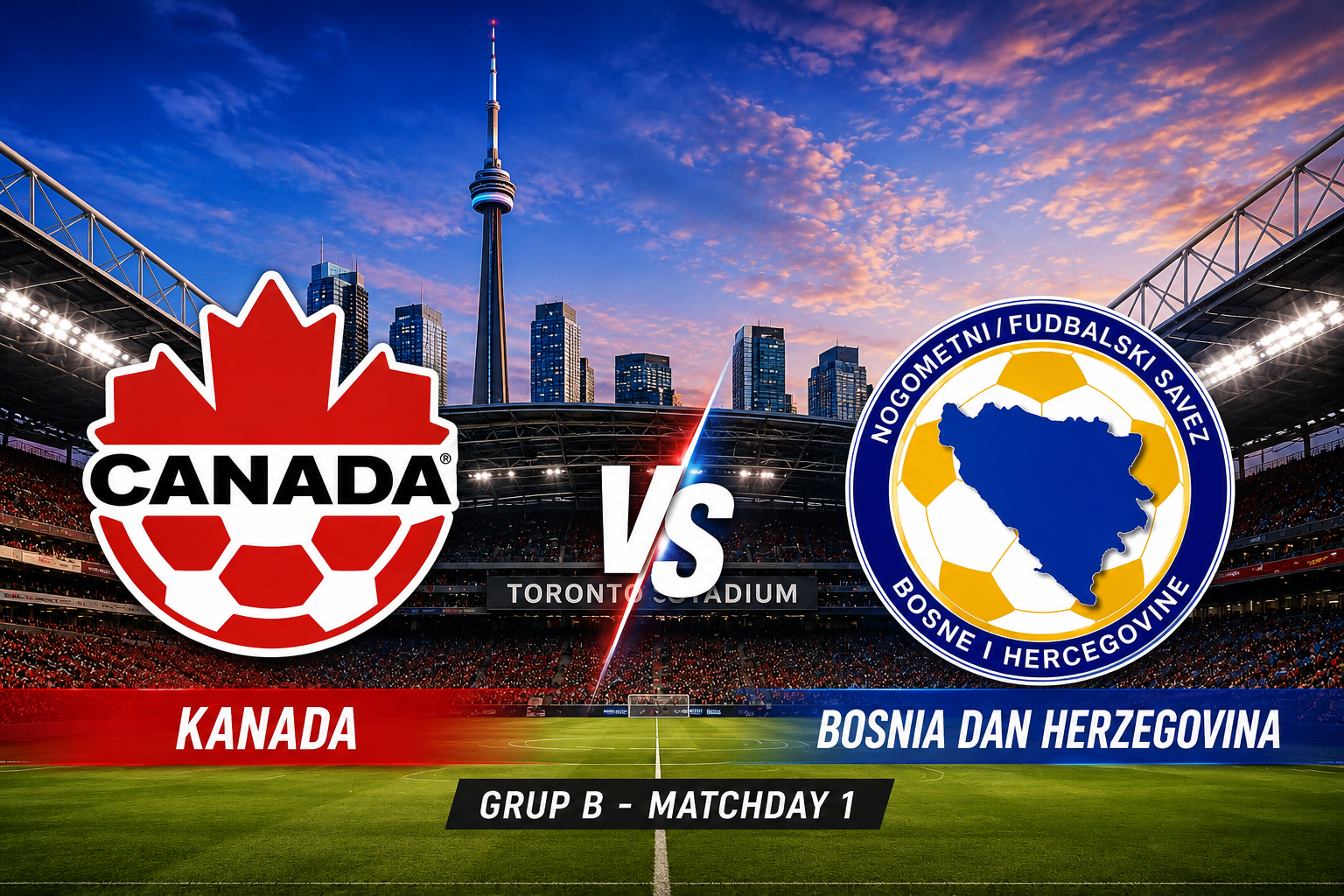 Superkomputer Bongkar Prediksi Skor Kanada vs Bosnia dan Herzegovina: Tuan Rumah Unggul Telak