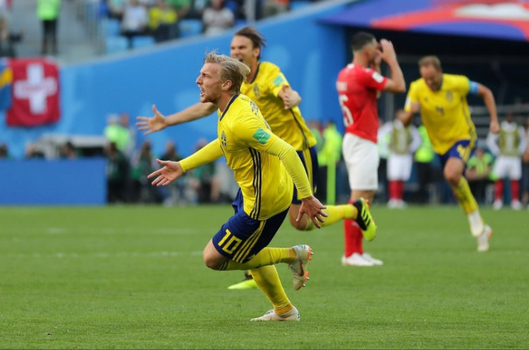 Swedia 1-0 Swiss: Tembus Perempat Final, Blagult Semakin Baik Tanpa Zlatan Ibrahimovic