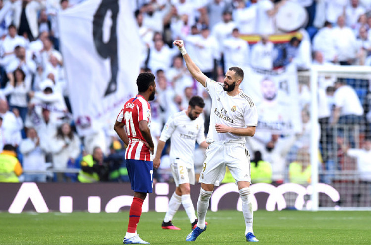 Real Madrid 1-0 Atletico Madrid: Benzema Akhiri Puasa Gol Derby di Bernabeu