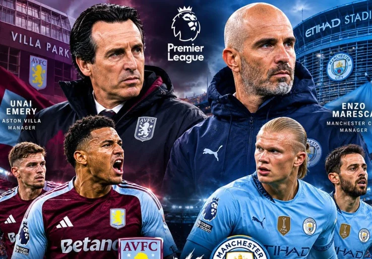 Prediksi Skor dan Link Live Streaming Aston Villa vs Manchester City: Menuju Delapan Kemenangan Beruntun