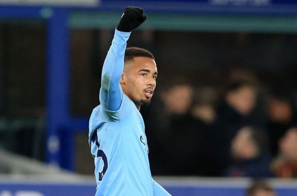 Everton 0-2 Manchester City, Catatan Unik Gol Injury Time Gabriel Jesus