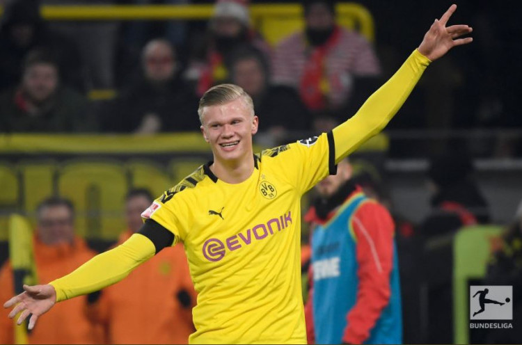 Meski Borussia Dortmund Kalah, Ketajaman Gol Erling Haaland Terus Berlanjut
