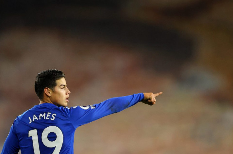 James Rodriguez Datang, Everton Raup Untung